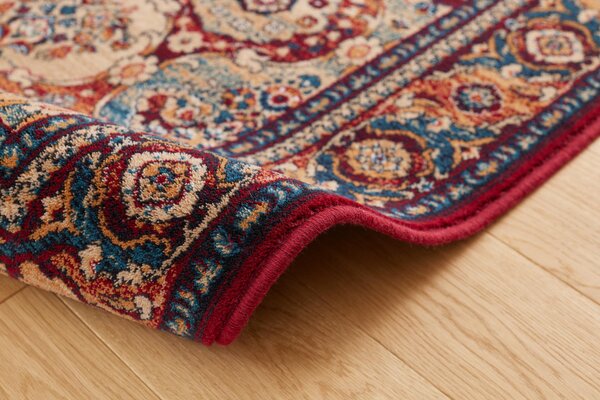Běhoun vlněný Agnella Isfahan Forenza Bordó Šíře: 80 cm