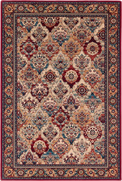Kusový koberec vlněný Agnella Isfahan Forenza Bordó Červený Rozměr: 133x180 cm