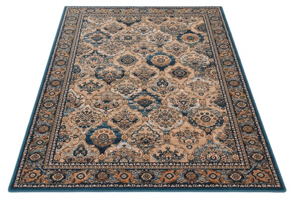 Kusový koberec vlněný Agnella Isfahan Forenza Smaragdový Zelený Rozměr: 133x180 cm