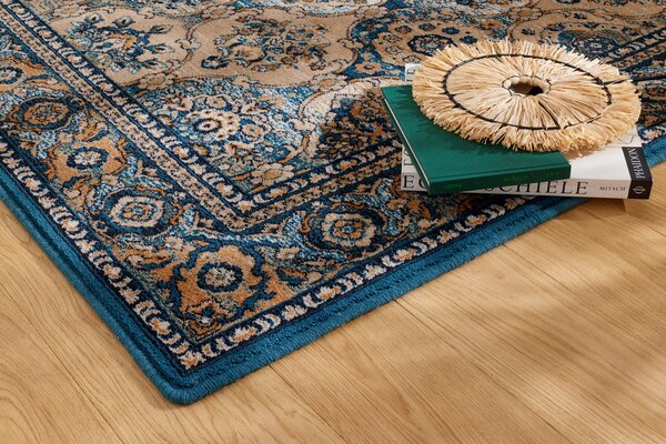 Běhoun vlněný Agnella Isfahan Forenza Szmaragd zelený Šíře: 80 cm