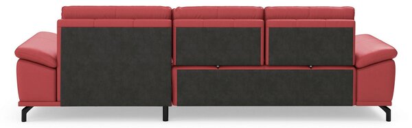 ROHOVÁ SEDAČKA, kůže, červená Sit & More - Sedací soupravy, Online Only