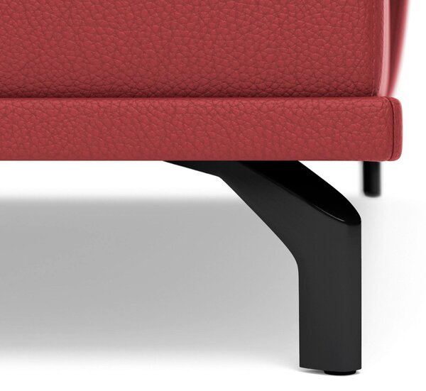 ROHOVÁ SEDAČKA, kůže, červená Sit & More - Sedací soupravy, Online Only