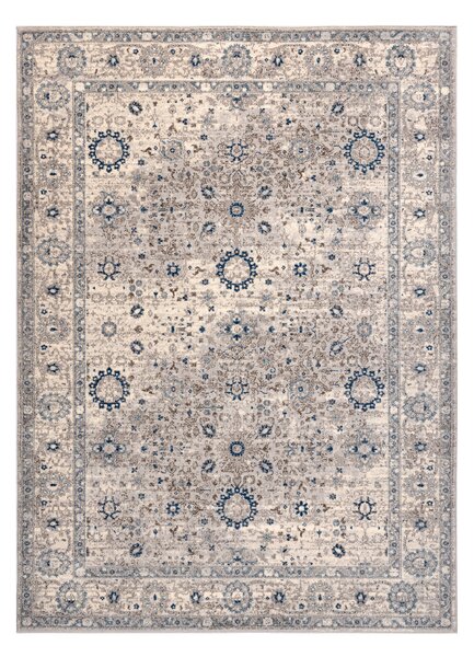 Makro Abra Vlněný kusový koberec NAIN 7586/51635 Klasický béžový modrý Rozměr: 120x170 cm