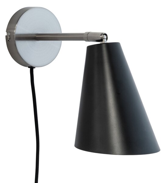 Nástěnná Svítidla Dyberg Larsen, Oswald, Černá, Obývací pokoj, Kov, Design