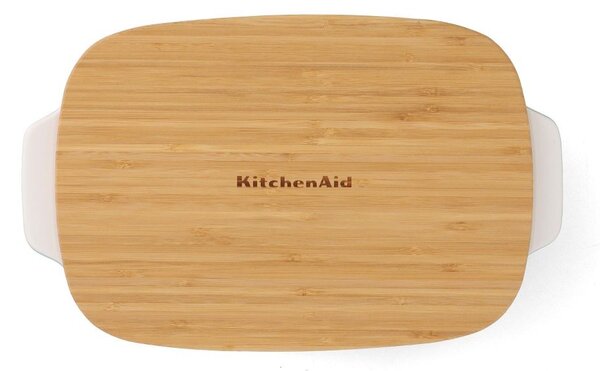 KitchenAid pekáč s dřevěným víkem - velký, pistáciová