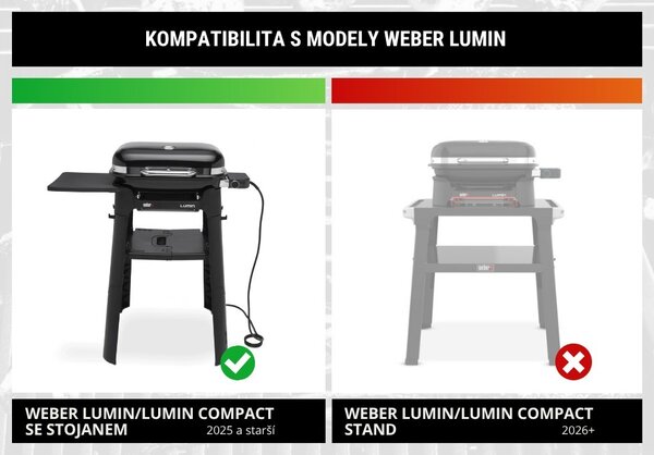 Weber Ochranný obal Premium pro grily Lumin se stojanem