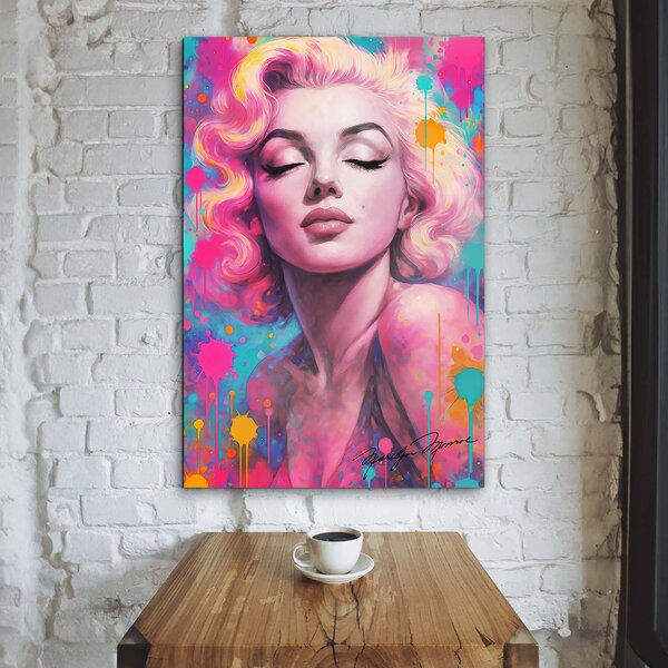 DUBLEZ | Pop art obraz do obýváku - Marilyn Monroe | UV tisk, Premium