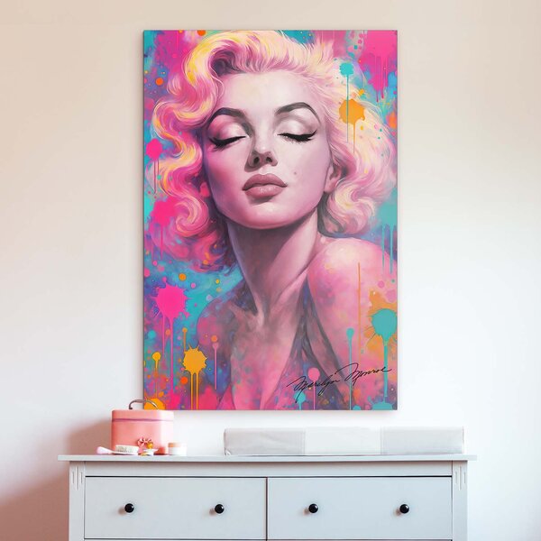 DUBLEZ | Pop art obraz do obýváku - Marilyn Monroe | UV tisk, Premium