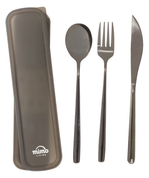 Černý nerezový příbor 3 ks Mimo – Premier Housewares