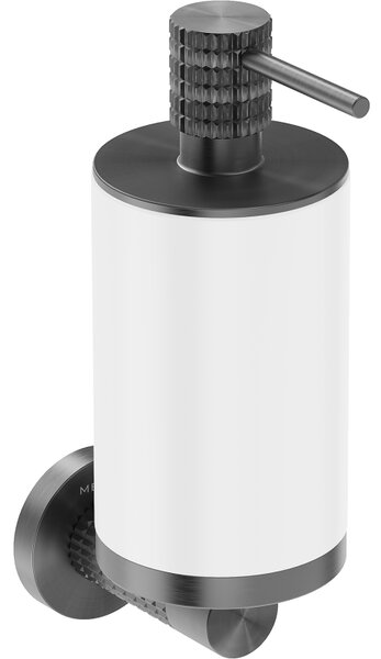 Mexen Triv, nástěnný dávkovač mýdla, bílá/kartáčovaná grafitová, 250ml, 70A33058-66W