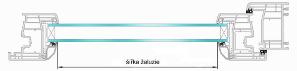 PETROMILA žaluzie ISOLINE šířka do 50cm VÝŠKA: mezi 201-400mm, TYP: vpravo