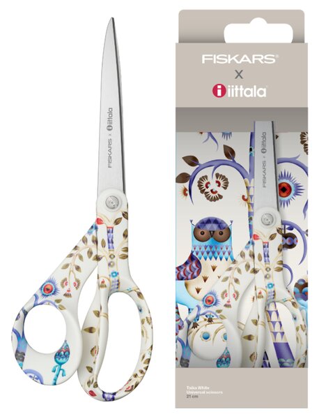 Fiskars Nůžky Taika 21cm, bílé
