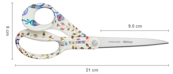 Fiskars Nůžky Taika 21cm, bílé