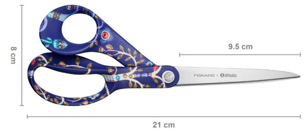 Fiskars Nůžky Taika 21cm, modré