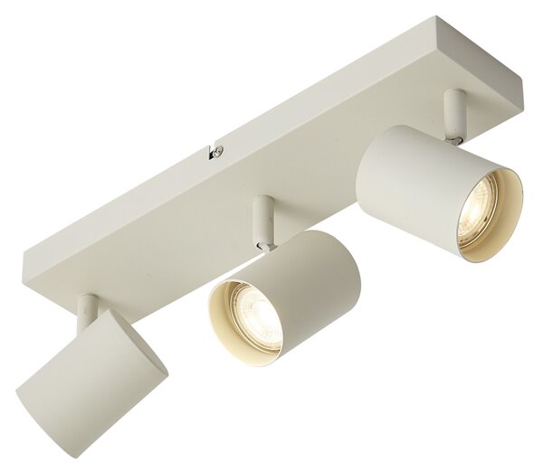 Moderní stropní bodové svítidlo béžové 3-světla nastavitelné - Jeana