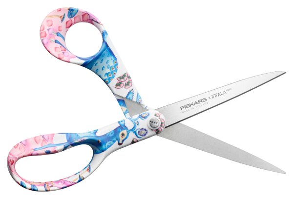 Fiskars Nůžky Satumetsä 21cm, růžovo-modré