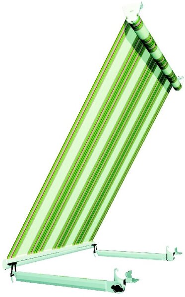 Markýza balkonová UNION-B do 5000*700mm ŠÍŘKA: 100-150cm, vyklopení v cm: roleta na pergolu, montáž: do stropu