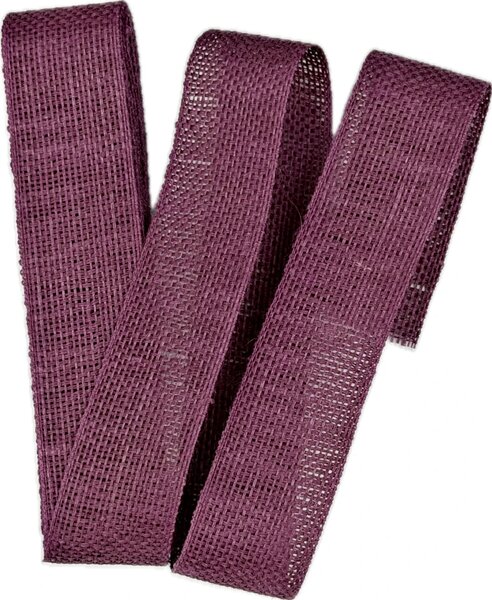 Stuha lněná Nature Basic – Deep Lavender sytě levandulová 25mm x 2m (11,-Kč/m)