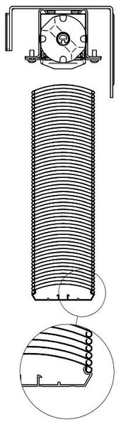 Venkovní žaluzie C80 na míru – šířka do 50 cm VÝŠKA: 50-60cm, strana ovládání z interiéru: vlevo