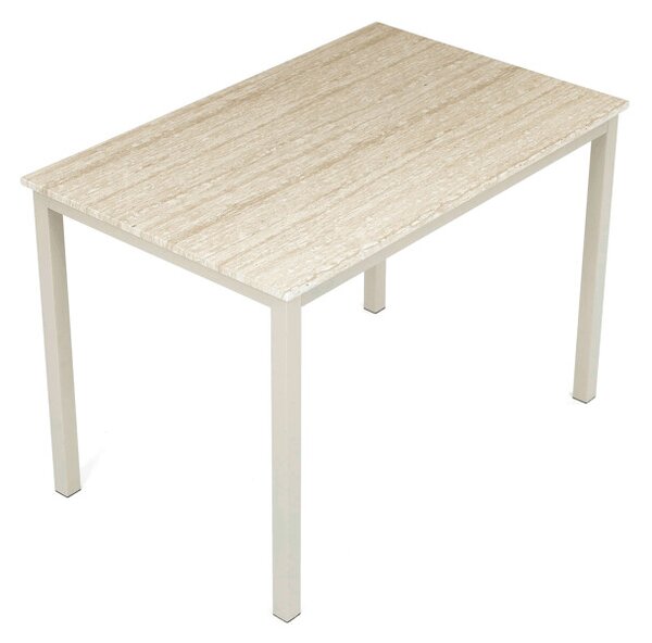 Jídelní stůl TOMSO – 110x70 cm, MDF travertin