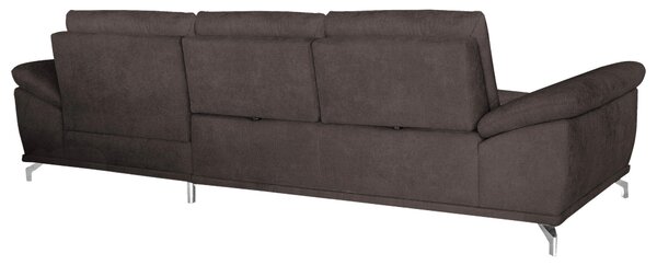 ROHOVÁ SEDAČKA, textil, tmavě hnědá Sit & More - Sedací soupravy, Online Only