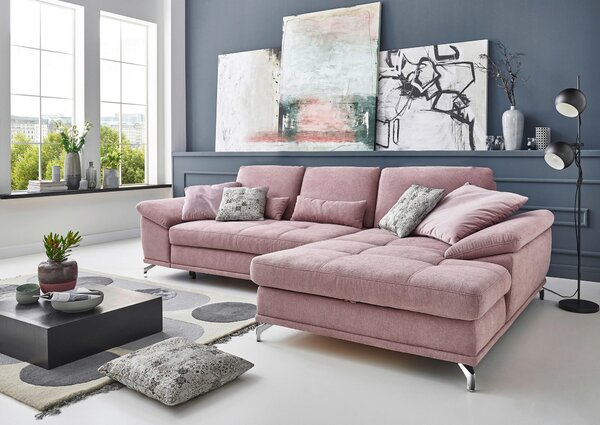 ROHOVÁ SEDAČKA, textil, šeříková Sit & More - Sedací soupravy, Online Only
