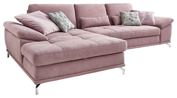 ROHOVÁ SEDAČKA, textil, šeříková Sit & More - Sedací soupravy, Online Only