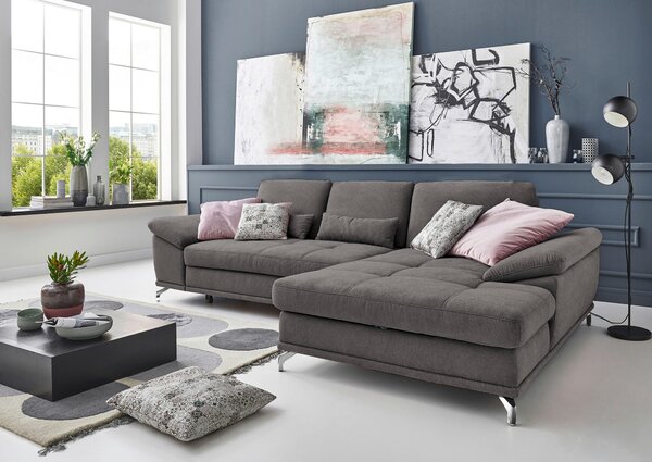 ROHOVÁ SEDAČKA, textil, šedá Sit & More - Sedací soupravy, Online Only