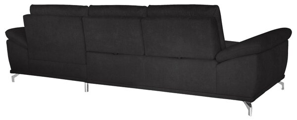 ROHOVÁ SEDAČKA, textil, černá Sit & More - Sedací soupravy, Online Only