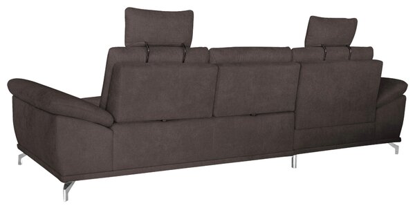 ROHOVÁ SEDAČKA, textil, tmavě hnědá Sit & More - Sedací soupravy, Online Only