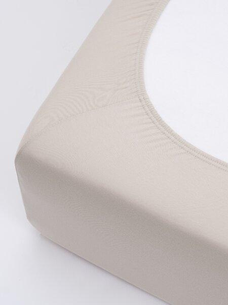 MK Lůžkoviny Jersey prostěradlo do postýlky s elastanem Deluxe 60 × 120 cm – přírodní