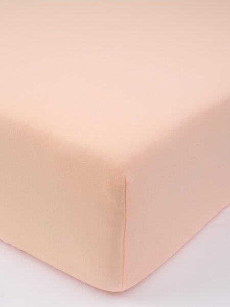 MK Lůžkoviny Jersey prostěradlo s elastanem Deluxe 120 × 200 cm - lososové