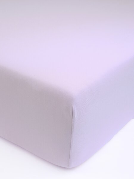 MK Lůžkoviny Jersey prostěradlo s elastanem Deluxe 120 × 200 cm - lila