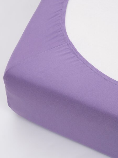 MK Lůžkoviny Jersey prostěradlo s elastanem Deluxe 120 × 200 cm - levandulové