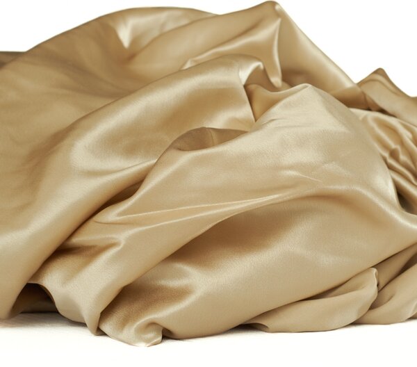 Hedvábné napínací prostěradlo Champagne: 200x200cm