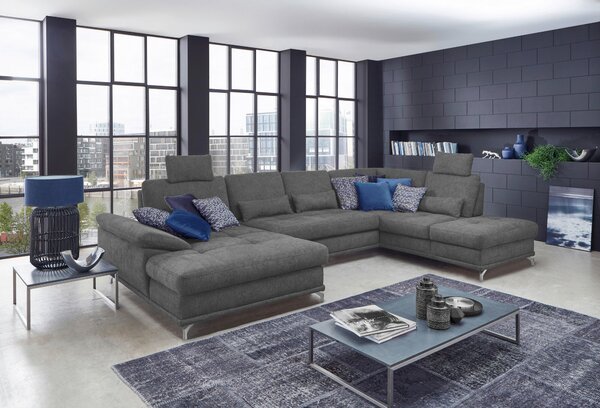 SEDACÍ SOUPRAVA, textil, šedá Sit & More - Sedací soupravy, Online Only
