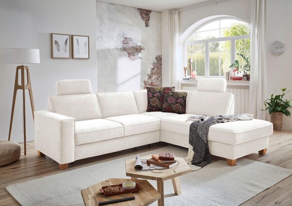 ROHOVÁ SEDAČKA, textil, krémová Sit & More - Sedací soupravy, Online Only