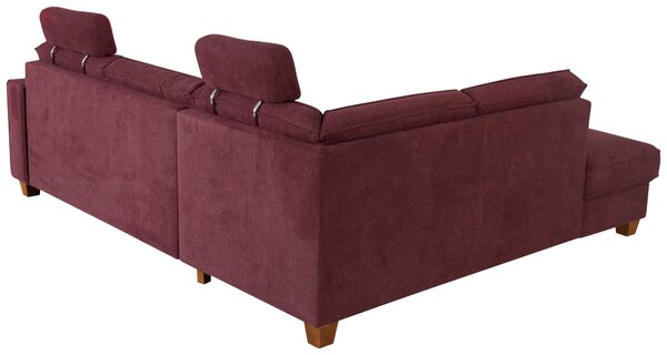 ROHOVÁ SEDAČKA, textil, tmavě červená Sit & More - Sedací soupravy, Online Only
