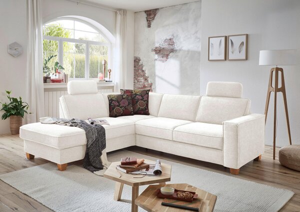 ROHOVÁ SEDAČKA, textil, krémová Sit & More - Sedací soupravy, Online Only