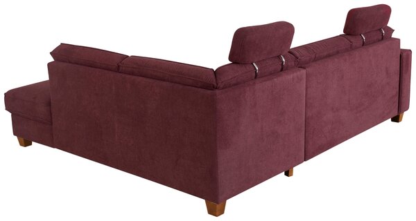 ROHOVÁ SEDAČKA, textil, tmavě červená Sit & More - Sedací soupravy, Online Only