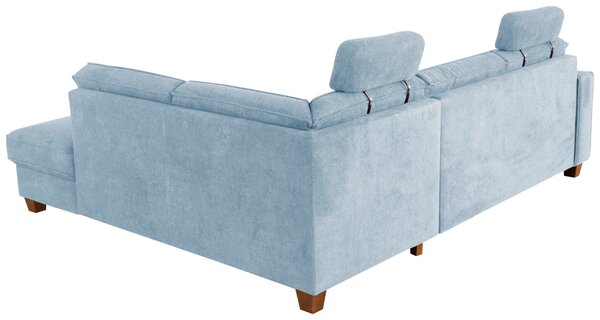 ROHOVÁ SEDAČKA, textil, světle modrá Sit & More - Sedací soupravy, Online Only