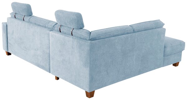 ROHOVÁ SEDAČKA, textil, světle modrá Sit & More - Sedací soupravy, Online Only