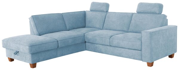ROHOVÁ SEDAČKA, textil, světle modrá Sit & More - Sedací soupravy, Online Only