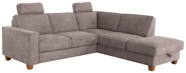 ROHOVÁ SEDAČKA, textil, šedohnědá Sit & More - Sedací soupravy, Online Only