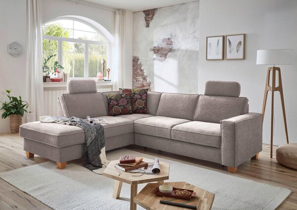ROHOVÁ SEDAČKA, textil, šedohnědá Sit & More - Sedací soupravy, Online Only