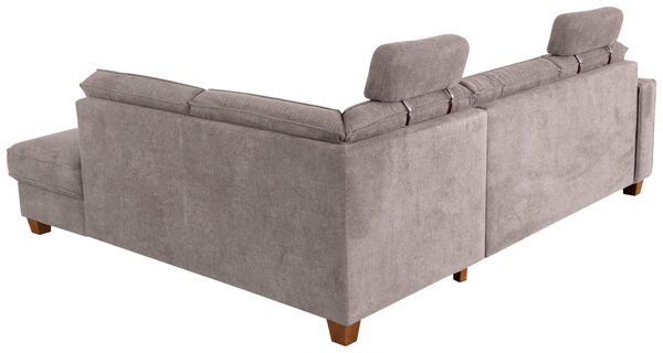 ROHOVÁ SEDAČKA, textil, šedohnědá Sit & More - Sedací soupravy, Online Only