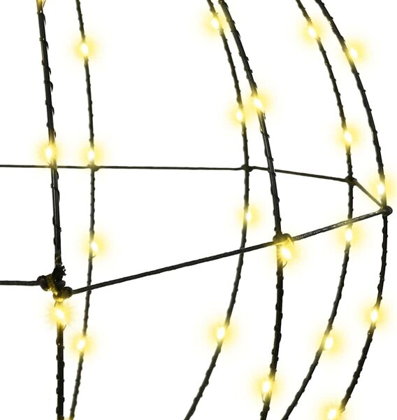 VidaXL Koule 2 ks 30 x 30 x 32 cm Kov 192 LED [42019109] Barva: Teplá bílá
