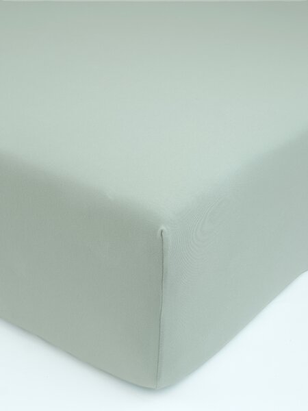 MK Lůžkoviny Jersey prostěradlo s elastanem Deluxe 120 × 200 cm – šalvějová