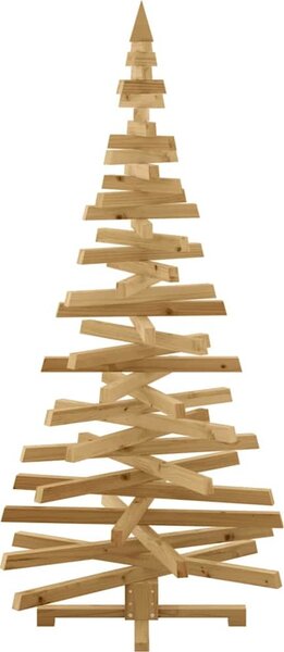 VidaXL Vánoční stromy Přírodní 180 cm Masivní borovicové dřevo [42016713] Barva: Přírodní (bez povrchové úpravy)
