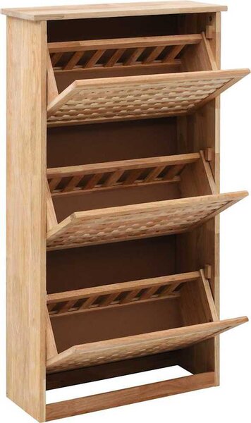 VidaXL Botník 55 x 20 x 104 cm masivní ořechové dřevo [247600]